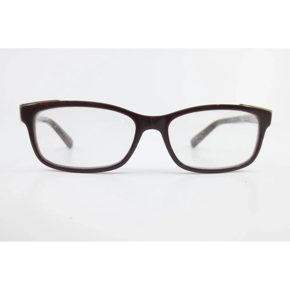 Bobbi Brown The Perry 0B1 Eyeglasses Burgundy Rectangular Frames 52-16-135 Gold